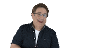JeffBergman point right actor thumbs Sticker