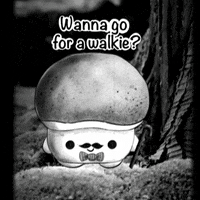 TinyTami kawaii walk classic mushroom GIF