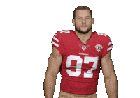 National Football League Shrug Sticker by San Francisco 49ers