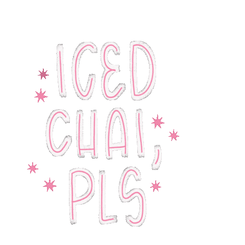 lettersbylaceyco pink sparkles latte coffee time Sticker