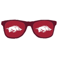 Arkansas Razorbacks Sunglasses Sticker by Arkansas Alumni Association