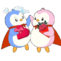 Lets Go Love Sticker by Pudgy Penguins