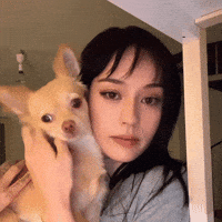 Cute Girl Dog GIF