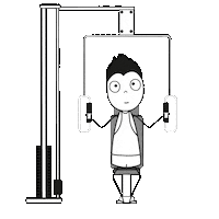 Illustration Workout Sticker