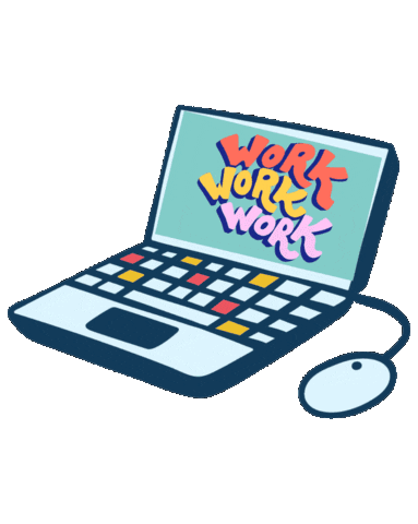 Work Sticker by Shelly Saves the Day