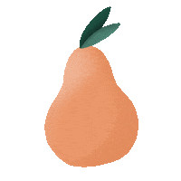 Carliee_ann summer fruit peach carlieeann Sticker