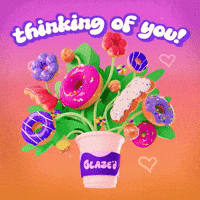 Miss You Donuts GIF by GIPHY Studios 2023