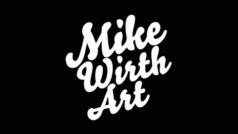 MikeWirthArt giphyupload logo artist charlotte GIF