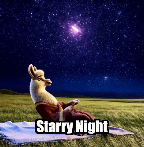 Starry Night Stars GIF by dalaillamazen