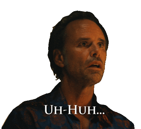 Shocked Walton Goggins Sticker by HBO Max