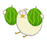 Chicken Watermelon Sticker by BadTimeStories