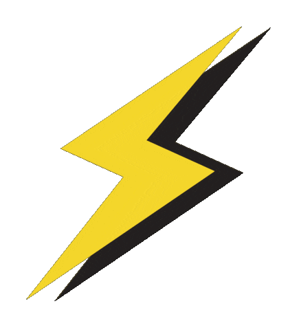 Lightning Bolt Sticker by Copy Posse