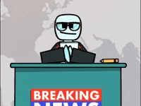 Breaking News Love GIF by Stikbot