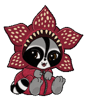 Raccoon Snuggles Sticker