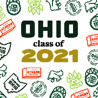 Graduation Sticker by Ohio University