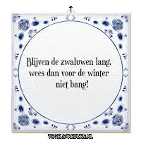 Winter Bang Sticker by Tegelspreuken.nl