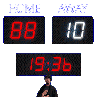 10 Away Sticker