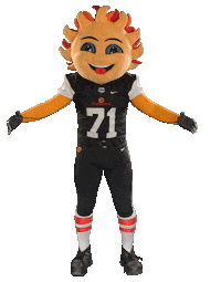 FiestaBowl football sun hug mascot Sticker