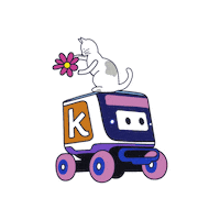 Cat Feline Sticker by Kiwibot