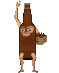 Beer Bottle Sticker by Scorpion Dagger