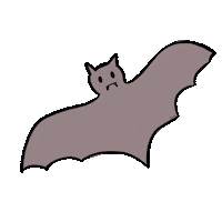 Vampire Bat Halloween Sticker