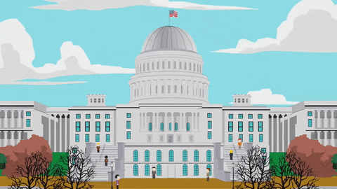 moving white house GIF by South Park 
