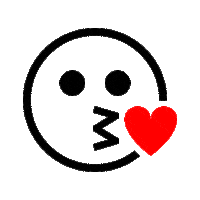 Kiss Sticker by Mota Italic