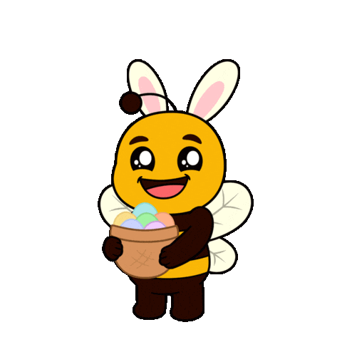 Easter Bunny Sticker by Plan Bee Studios