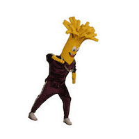 Cheese String Sticker by Strings & Things