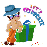 Fun Party Sticker by Chhota Bheem