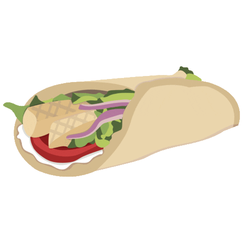 Greek Gyro Sticker by @tazikis