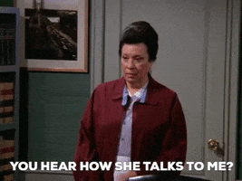 will grace rude mean karen GIF