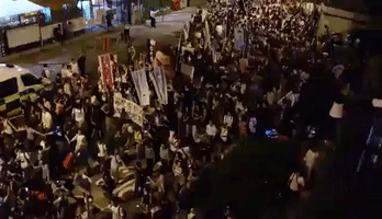 Student Protesters March to Chief Executive's Residence