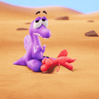 Sad Over It GIF by Claynosaurz