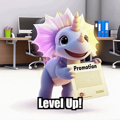 Level Up Success GIF by Divineasaur