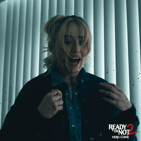 Scared Ready Or Not GIF by Searchlight Pictures