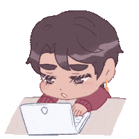 Laptop Working Sticker