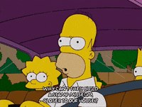 homer simpson car GIF