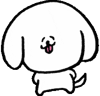 Pantovisco dog kawaii laugh cawaii Sticker