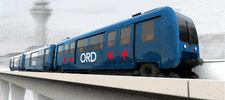 ats ord people mover chicago ohare international airport GIF