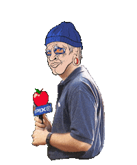 Home Run Apple Sticker