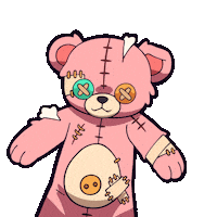 Jump Bear Sticker