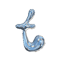 T Font Sticker