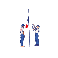 Flag Tricolore Sticker by Ministère des Sports