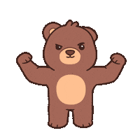 Teddy Bear Good Luck Sticker by BEARISH