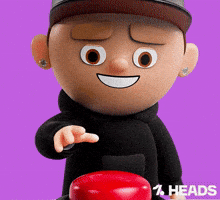 Red Button No GIF by OneFootball Heads