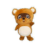 Happy Raccoon Dog Sticker by KUWAZAWA-Holdings