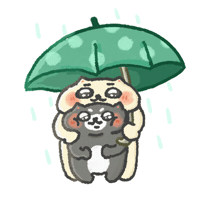 Raining Rainy Day Sticker
