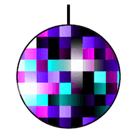 DIVEDIVE party goodnight twinkle discoball Sticker