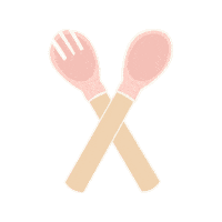 Tableware Fork And Spoon Sticker by Toddl.